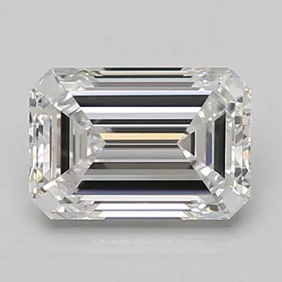 1.42ct E VVS2 Rare Carat Ideal Cut Emerald Lab Grown Diamond