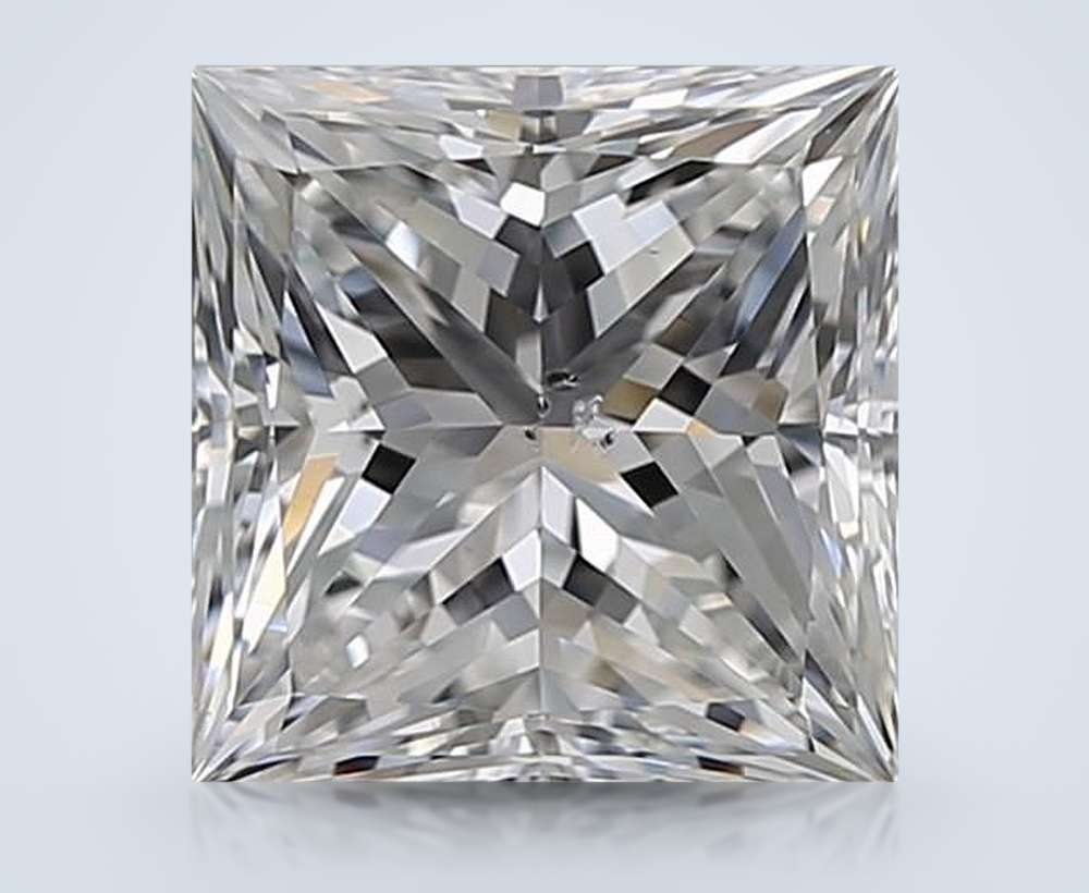 2.52ct F SI1 Very Good Cut Princess Diamond
