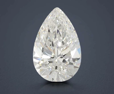 7.09ct E VS2 Rare Carat Ideal Cut Pear Lab Grown Diamond