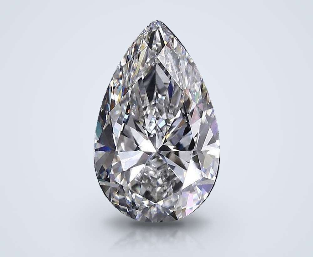 16.08ct F VS1 Rare Carat Ideal Cut Pear Lab Grown Diamond