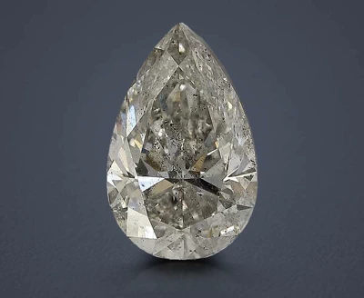 5.01ct H SI2 Rare Carat Ideal Cut Pear Diamond