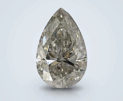 5.01ct H SI2 Rare Carat Ideal Cut Pear Diamond