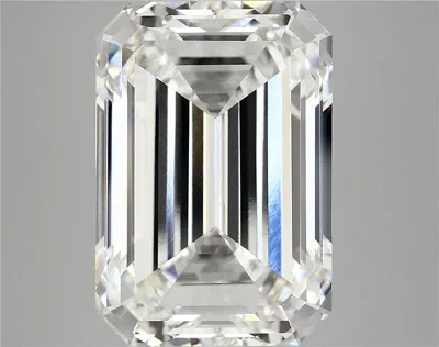 12.56ct F VVS2 Rare Carat Ideal Cut Emerald Lab Grown Diamond