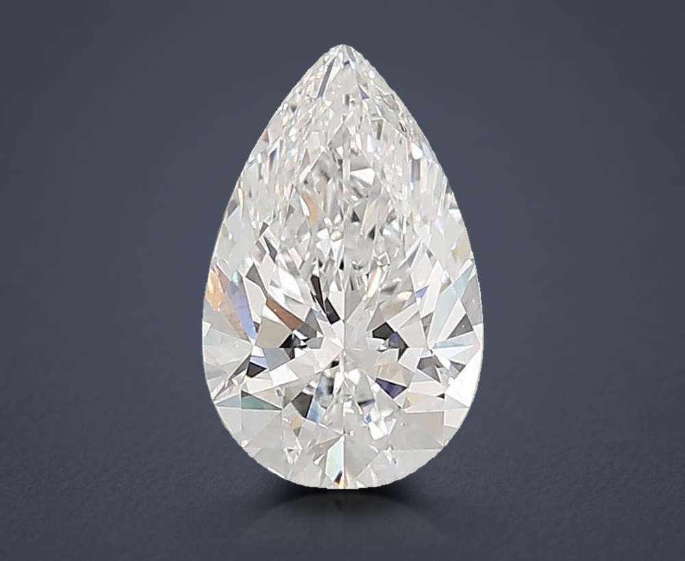 6.08ct E VVS1 Rare Carat Ideal Cut Pear Lab Grown Diamond