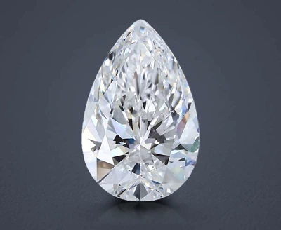 4.01ct D VS2 Rare Carat Ideal Cut Pear Diamond
