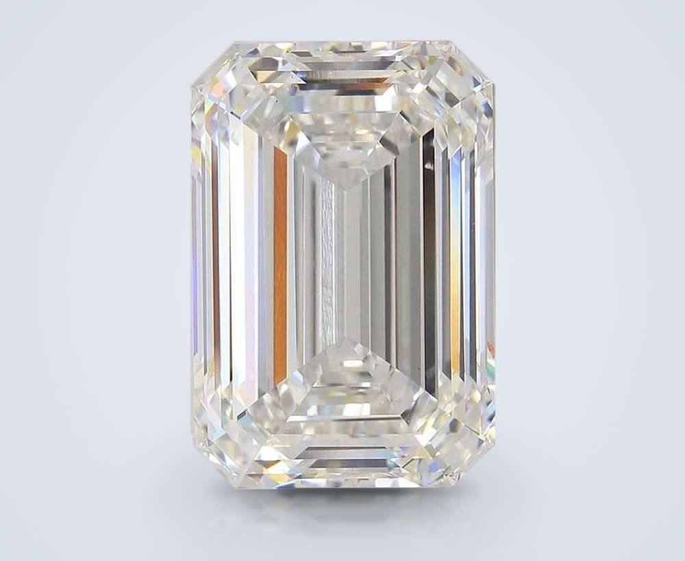 22.45ct F VS1 Rare Carat Ideal Cut Emerald Lab Grown Diamond