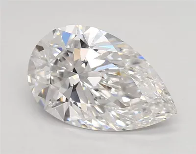 2.48ct D VVS2 Rare Carat Ideal Cut Pear Lab Grown Diamond