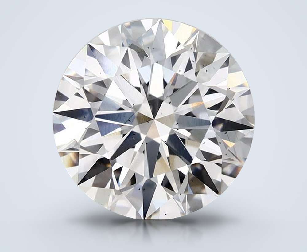 5.03ct F SI1 Rare Carat Ideal Cut Round Lab Grown Diamond