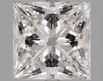 5.56ct H VS2 Rare Carat Ideal Cut Princess Lab Grown Diamond