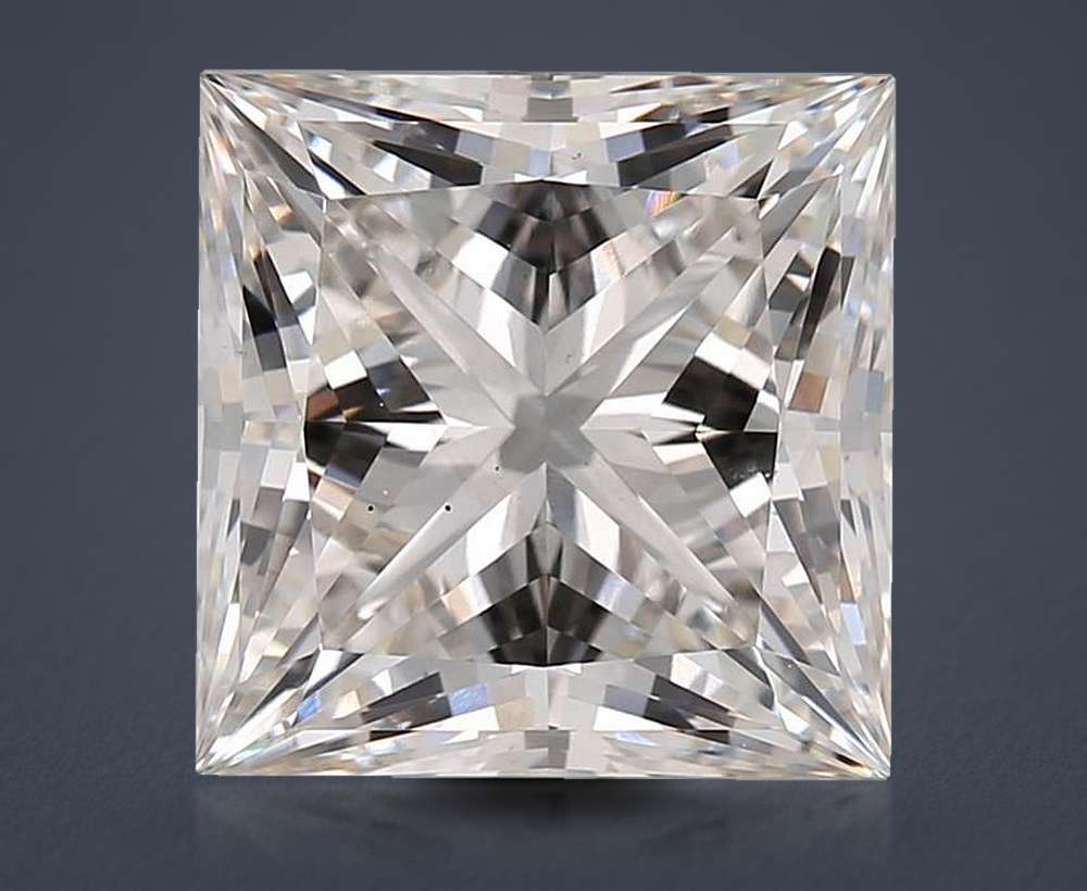 5.56ct H VS2 Rare Carat Ideal Cut Princess Lab Grown Diamond