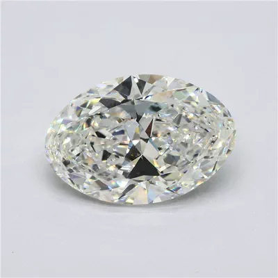 7.03ct H SI1 Rare Carat Ideal Cut Oval Diamond