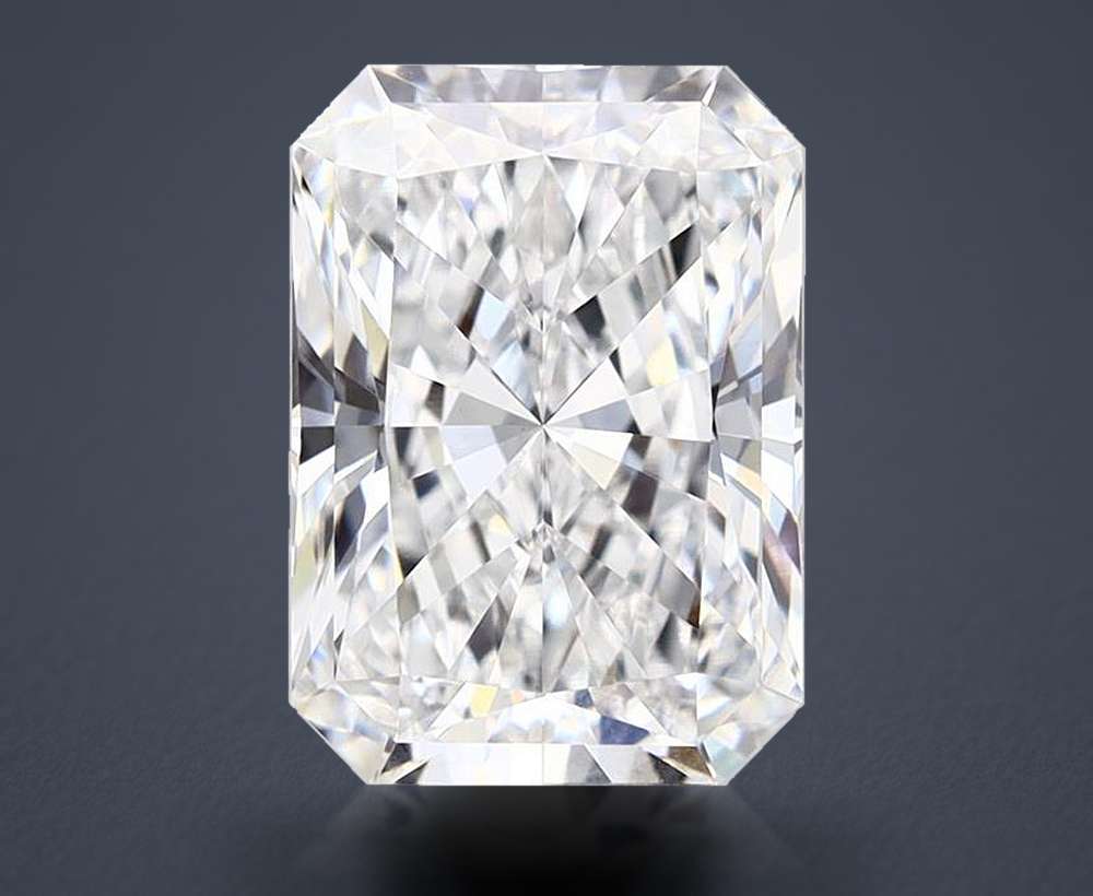 4.08ct E VVS2 Rare Carat Ideal Cut Radiant Lab Grown Diamond