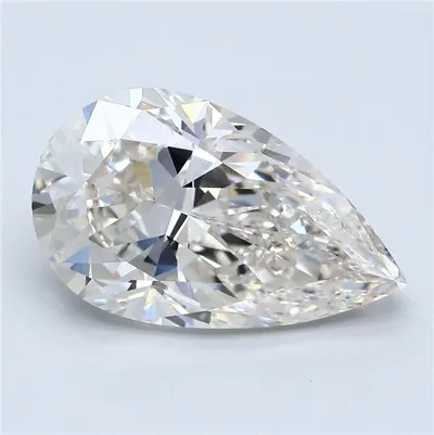 5.01ct J SI1 Very Good Cut Pear Diamond