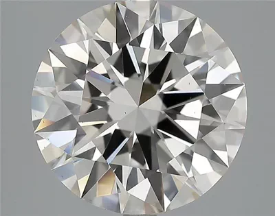 5.03ct K VS2 Rare Carat Ideal Cut Round Diamond
