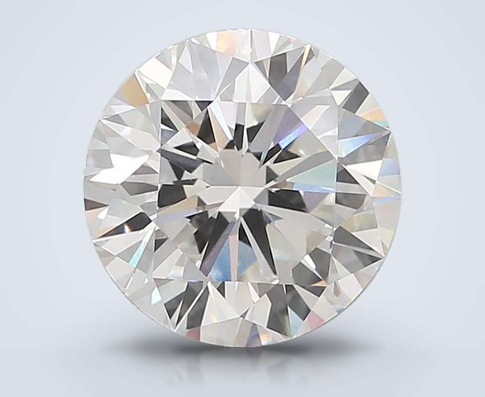 9.06ct F VVS2 Excellent Cut Round Lab Grown Diamond