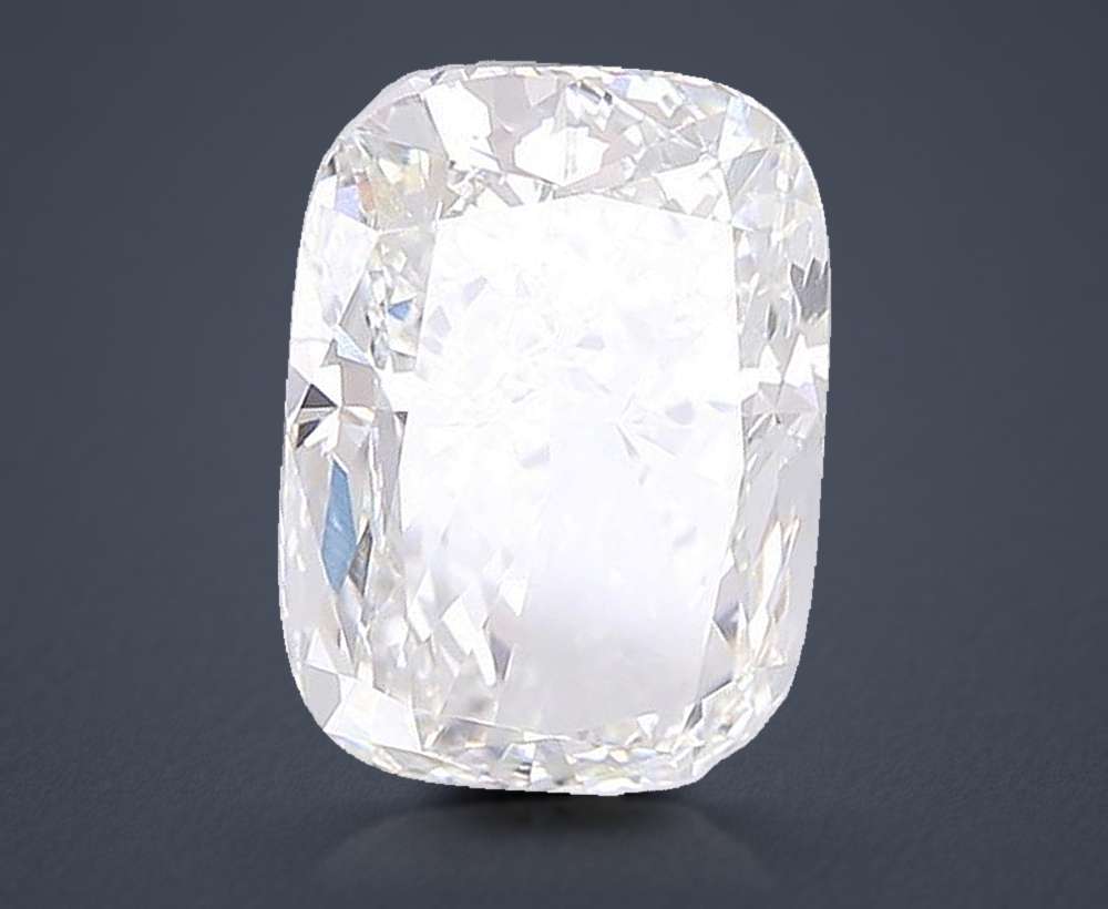 6.05ct F VVS2 Rare Carat Ideal Cut Cushion Lab Grown Diamond