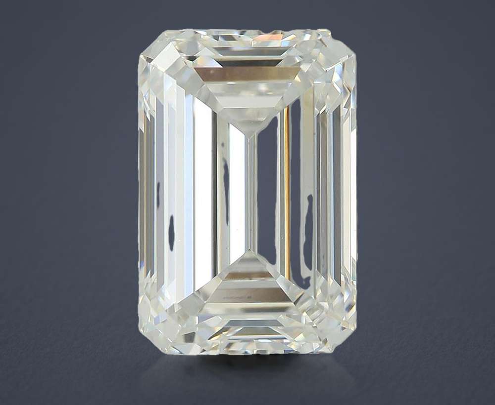 4.54ct F VS1 Rare Carat Ideal Cut Emerald Lab Grown Diamond