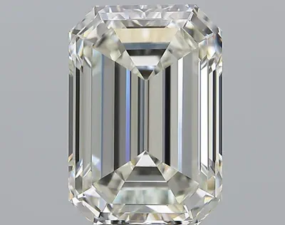 5.01ct J VS1 Rare Carat Ideal Cut Emerald Diamond