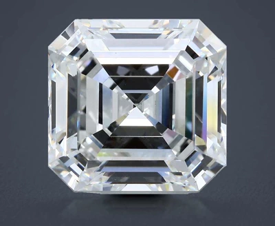 12.31ct G VS1 Rare Carat Ideal Cut Asscher Diamond