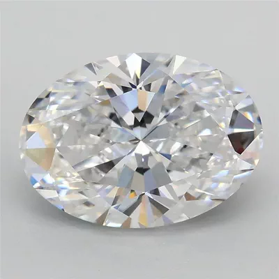3.02ct D VVS2 Rare Carat Ideal Cut Oval Lab Grown Diamond