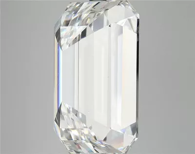 15.06ct F VVS2 Rare Carat Ideal Cut Emerald Lab Grown Diamond