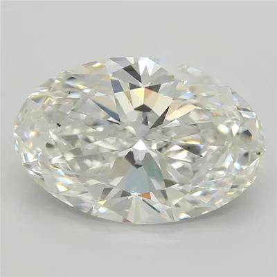 4.02ct E VS2 Rare Carat Ideal Cut Oval Lab Grown Diamond