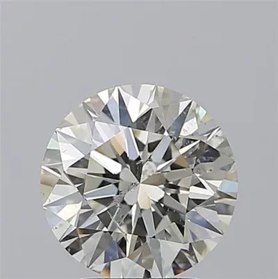 2.71ct K SI2 Rare Carat Ideal Cut Round Diamond