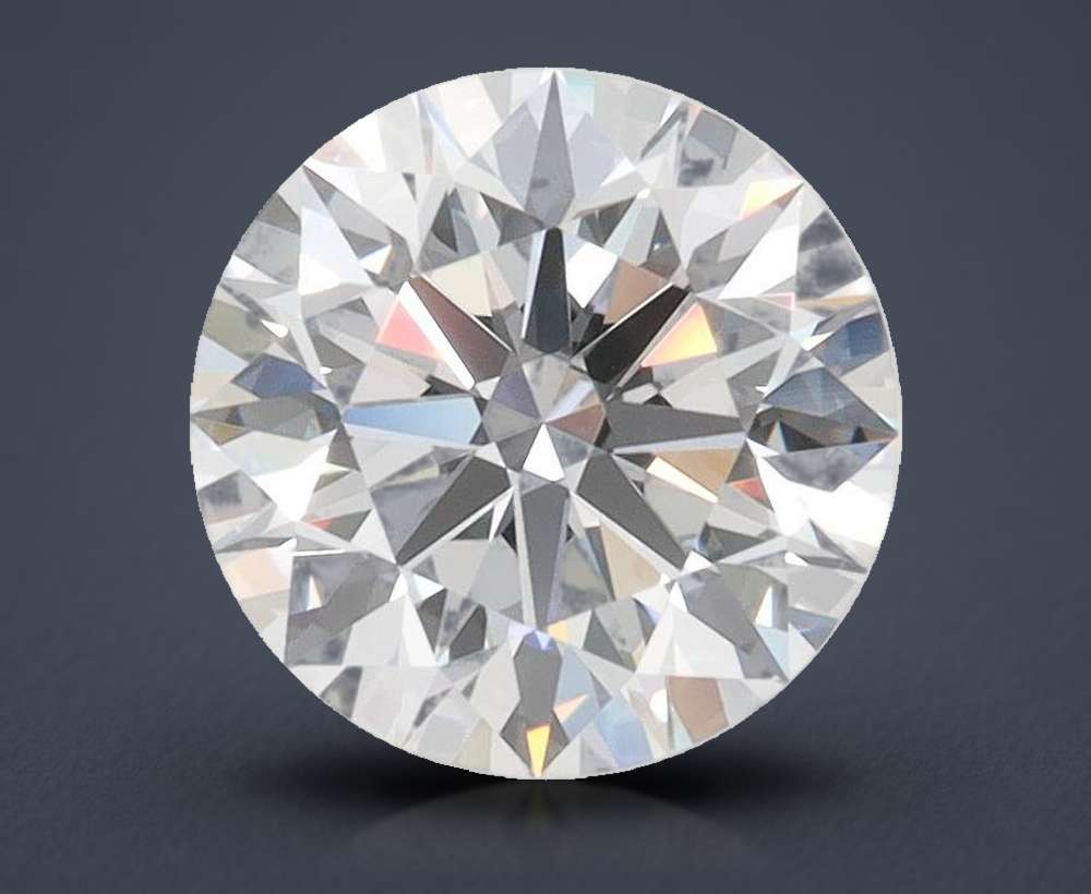 1.57ct D VVS2 Rare Carat Ideal Cut Round Lab Grown Diamond