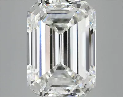 12.15ct F VVS2 Rare Carat Ideal Cut Emerald Lab Grown Diamond