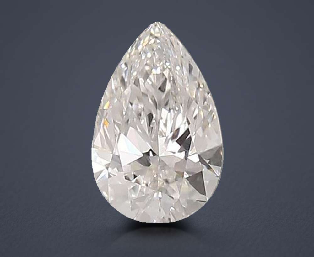 0.96ct E IF Rare Carat Ideal Cut Pear Lab Grown Diamond