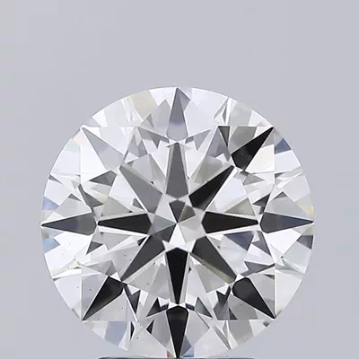 3.14ct H VS1 Rare Carat Ideal Cut Round Lab Grown Diamond