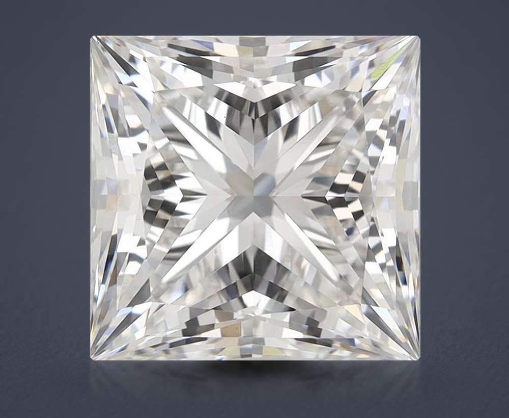 6.15ct G VS1 Rare Carat Ideal Cut Princess Lab Grown Diamond