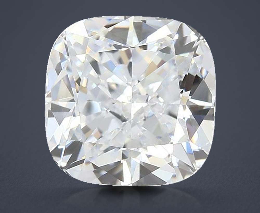 4.03ct E VVS2 Rare Carat Ideal Cut Cushion Lab Grown Diamond
