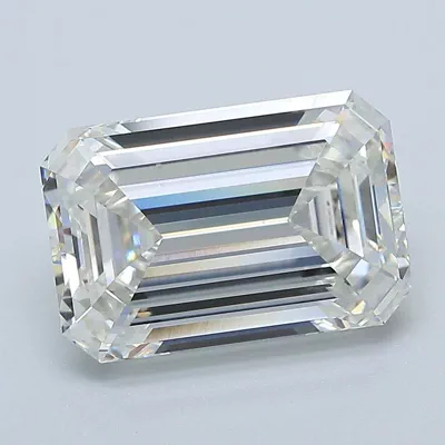 4.02ct F VVS2 Rare Carat Ideal Cut Emerald Lab Grown Diamond