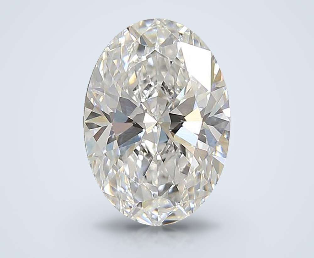 3.03ct E VS1 Rare Carat Ideal Cut Oval Lab Grown Diamond