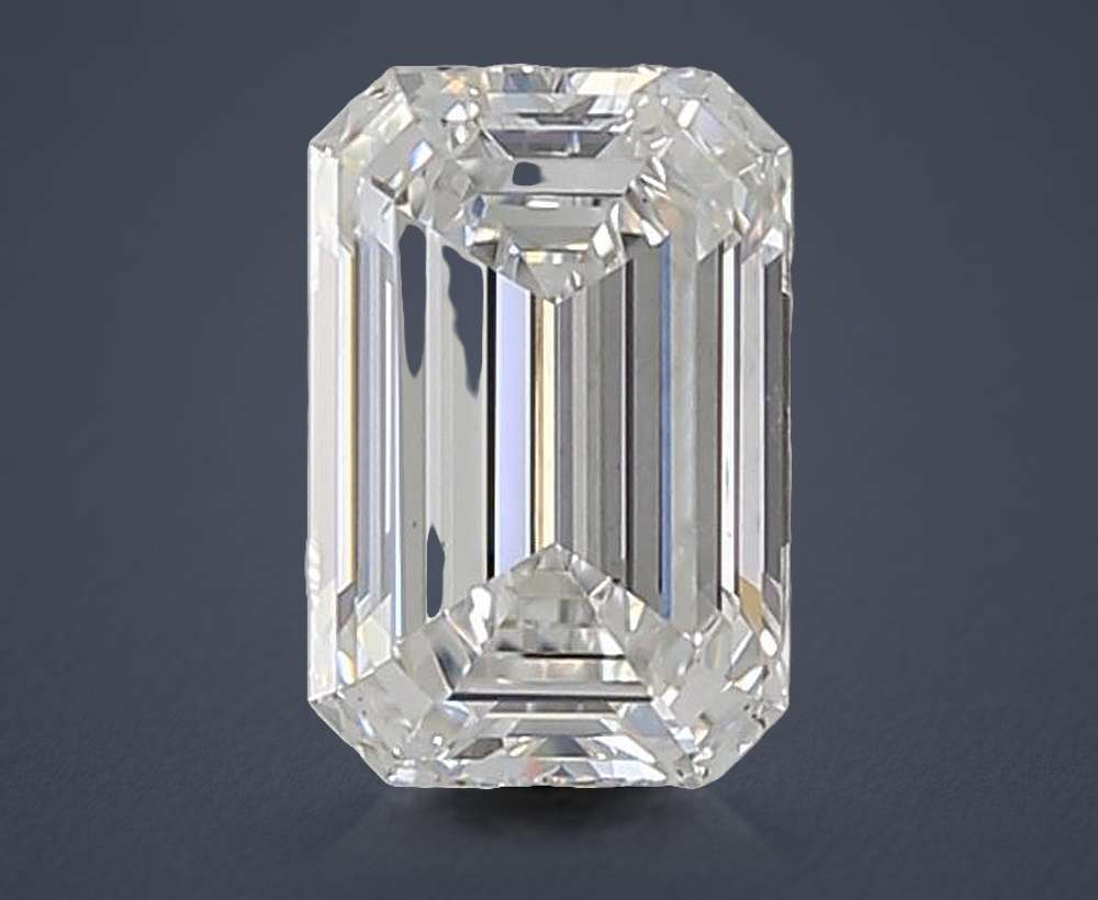 1.31ct D VS1 Rare Carat Ideal Cut Emerald Lab Grown Diamond
