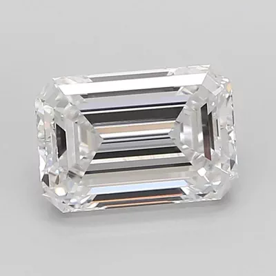 3.09ct D VS1 Rare Carat Ideal Cut Emerald Lab Grown Diamond