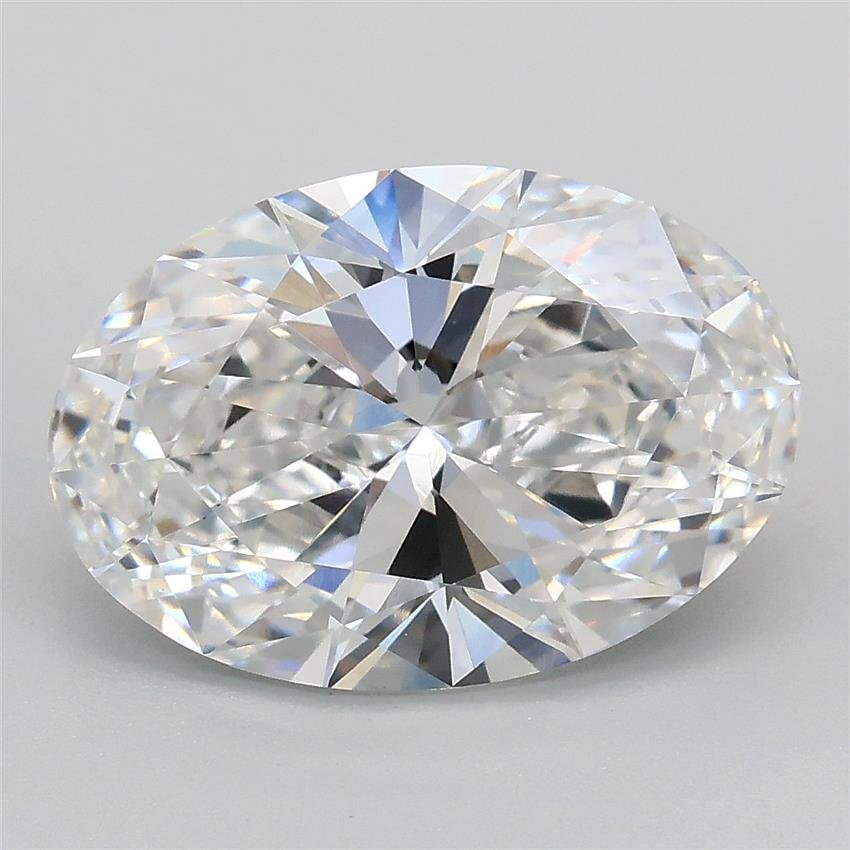 3.02ct D VS1 Rare Carat Ideal Cut Oval Lab Grown Diamond