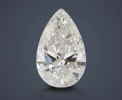 3.03ct F VS2 Rare Carat Ideal Cut Pear Lab Grown Diamond
