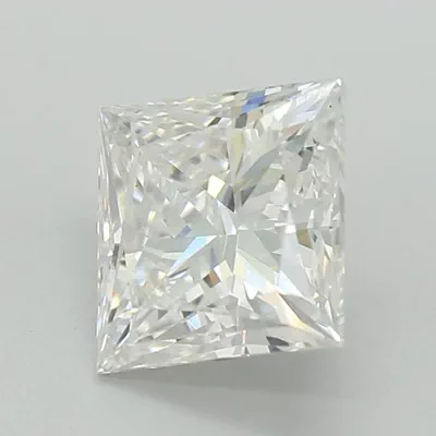 1.09ct D VVS2 Rare Carat Ideal Cut Princess Lab Grown Diamond