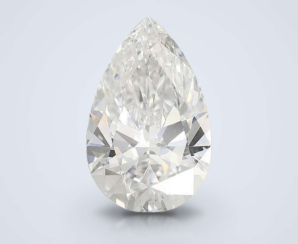 3.07ct E VS1 Rare Carat Ideal Cut Pear Lab Grown Diamond