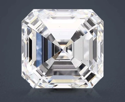 3.57ct D VS2 Rare Carat Ideal Cut Asscher Lab Grown Diamond