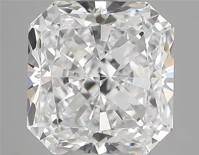 3.07ct F VS2 Rare Carat Ideal Cut Radiant Diamond