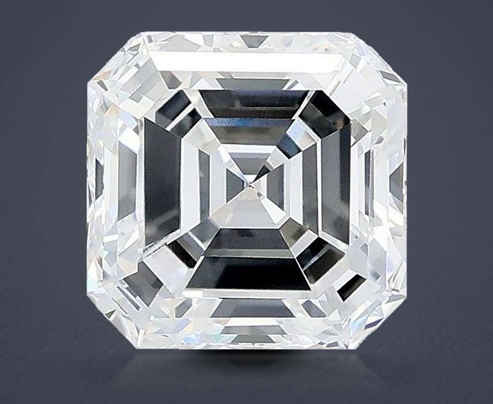 2.54ct D VS1 Rare Carat Ideal Cut Asscher Lab Grown Diamond