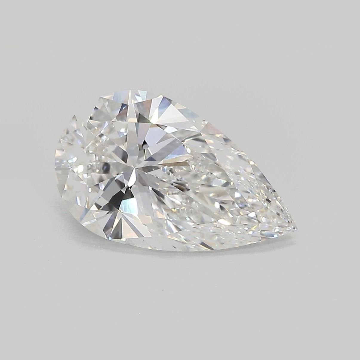 3.37ct D VS1 Rare Carat Ideal Cut Pear Lab Grown Diamond