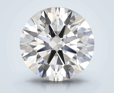 3.39ct F SI1 Rare Carat Ideal Cut Round Lab Grown Diamond