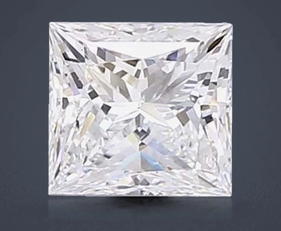 1.52ct E VS2 Rare Carat Ideal Cut Princess Lab Grown Diamond