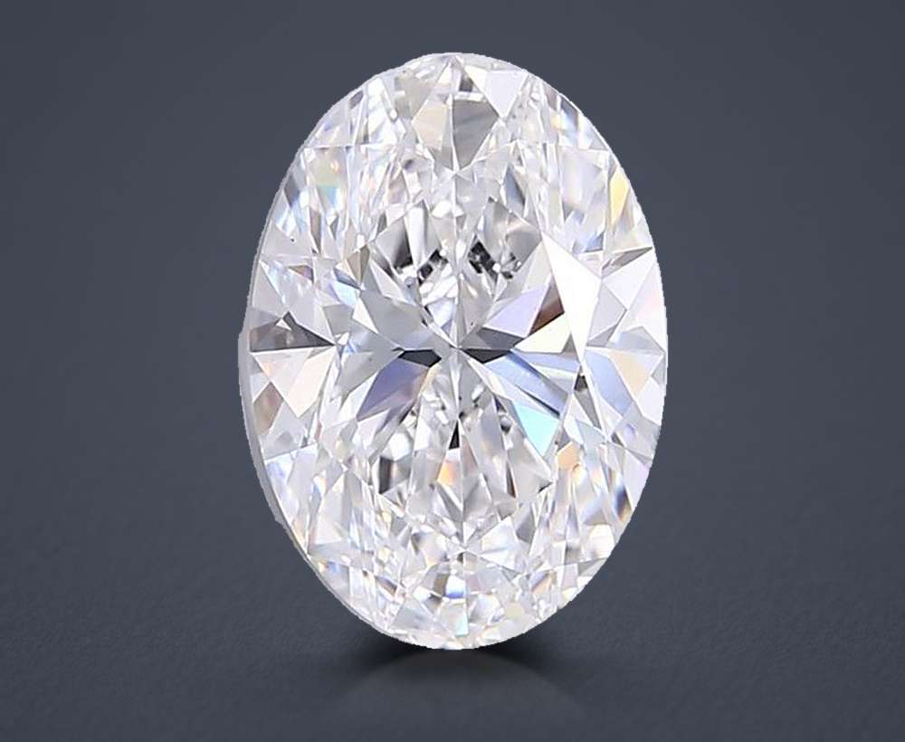 5.01ct E VS1 Rare Carat Ideal Cut Oval Lab Grown Diamond