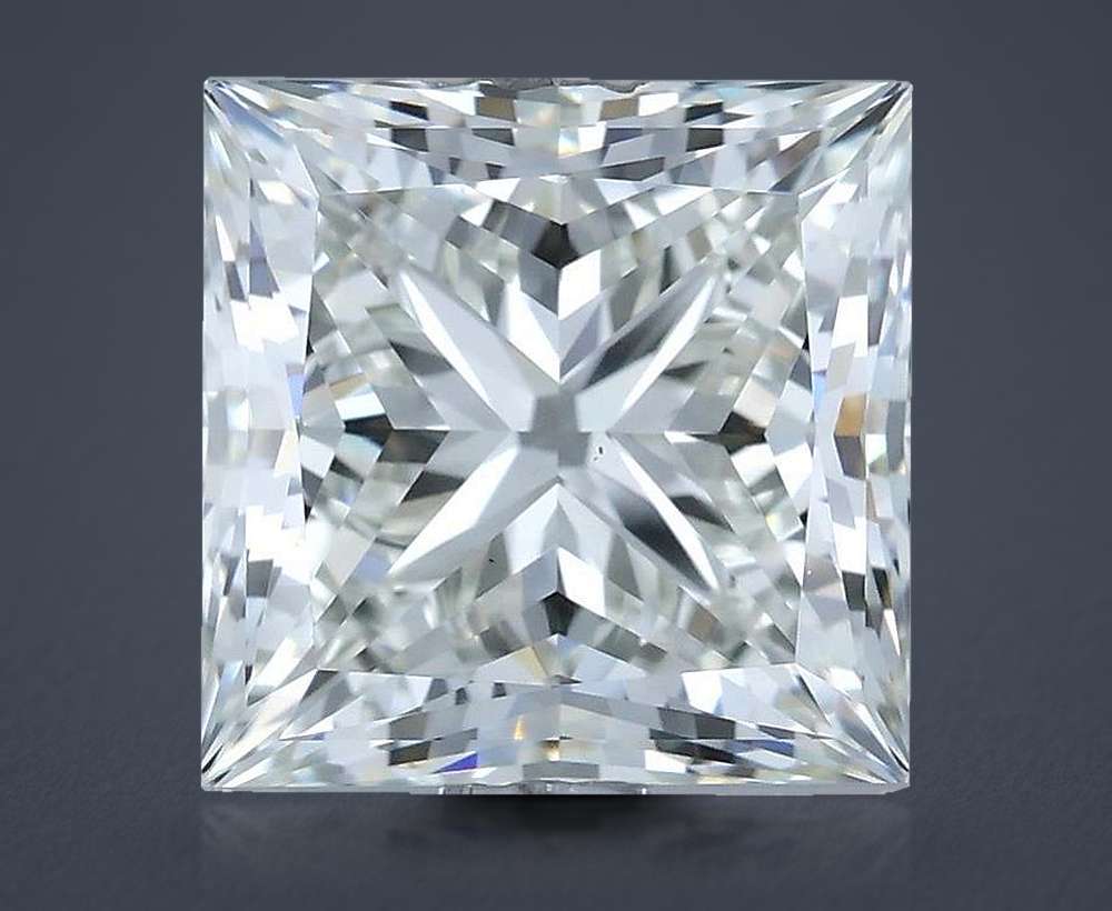 3.01ct I VS1 Rare Carat Ideal Cut Princess Diamond