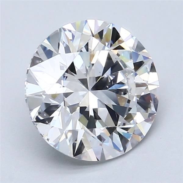 3.02ct D VS2 Rare Carat Ideal Cut Round Diamond